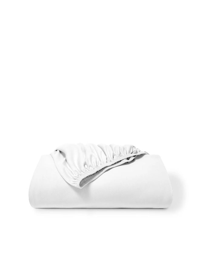 Deluxe Pearl White Comfy Fitted Bed Linen Set (3 Pieces) - 180 cm - Image 2